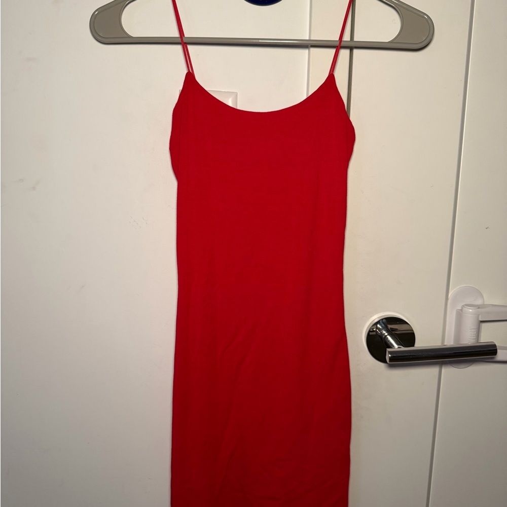 Aritzia mini red dress